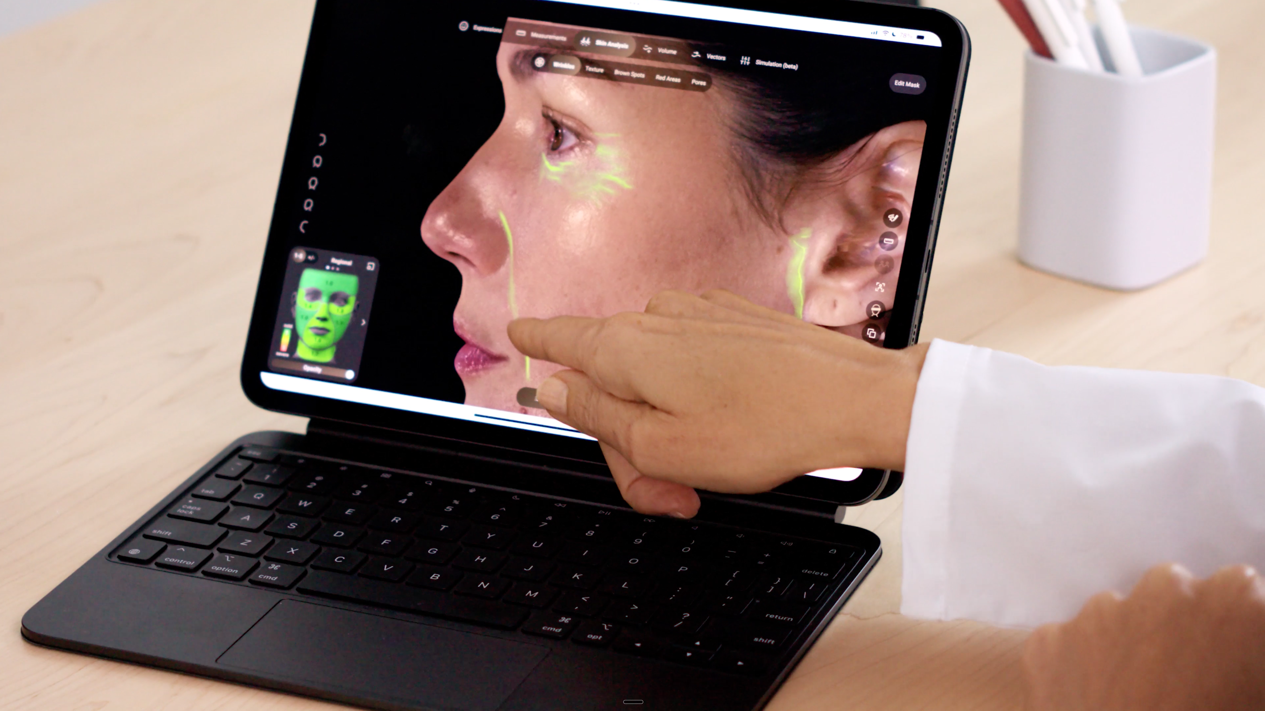 SuA Glow Provider Planning with Aura 3D Analysis on iPad