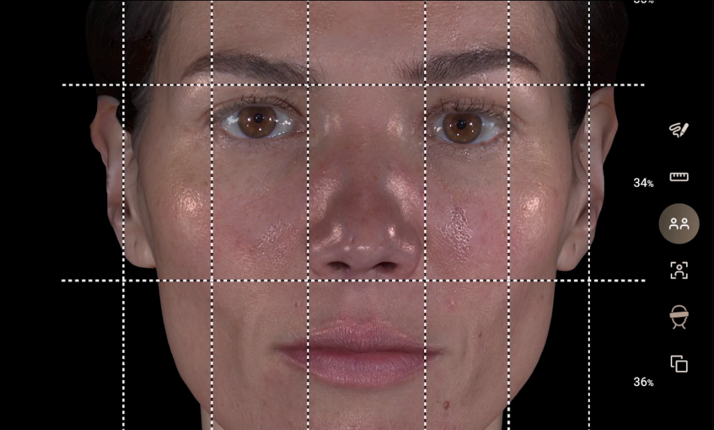 Aura 3D Measure Mode Screen
