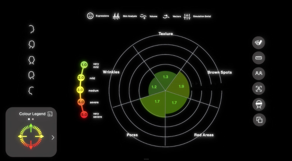 Aura 3D Analyze Mode Screen