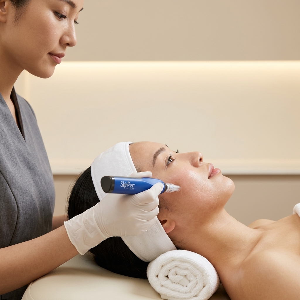 During SkinPen Treatment