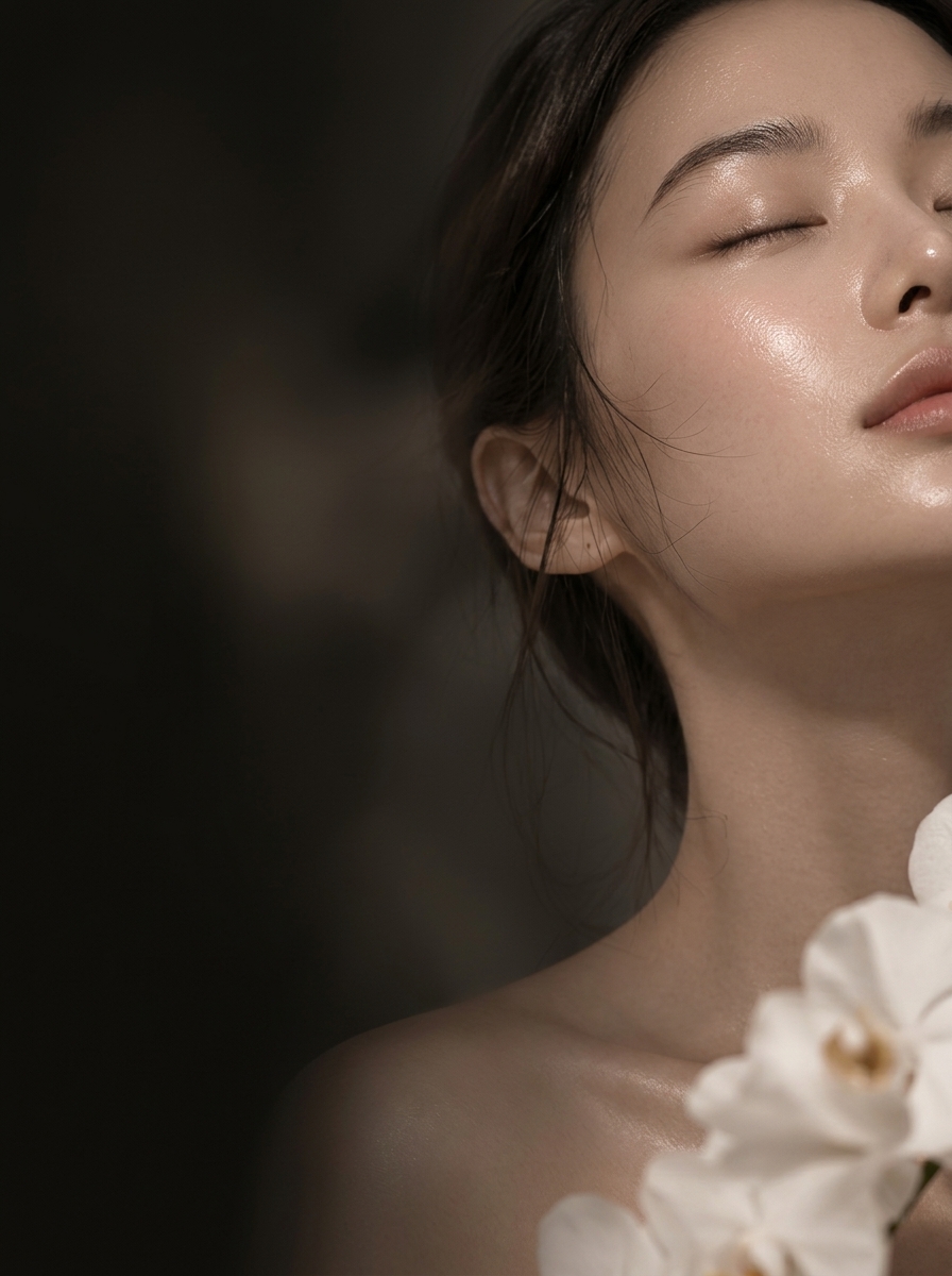 Korean Glass Skin Model SuA Glow